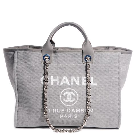 chanel deauville canvas tote bag replica|chanel large deauville shopping tote.